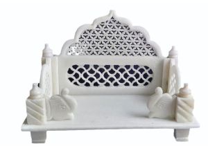 White Marble Singhasan