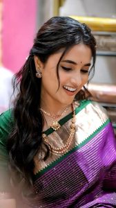 Checked Soft Lichi Silk Sarees