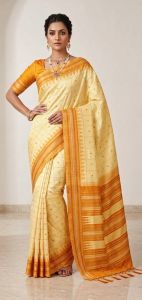 Contrast Soft Lichi Silk Sarees