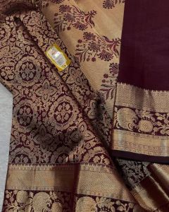 Jacquard Border Soft Lichi Silk Sarees
