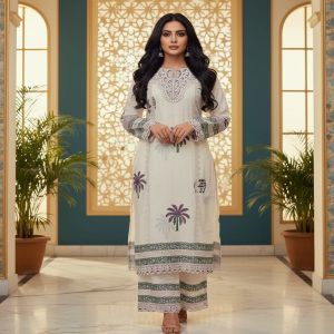 Ladies Chikankari Cotton Suit