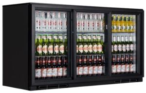 3 Door Back Bar Refrigerator