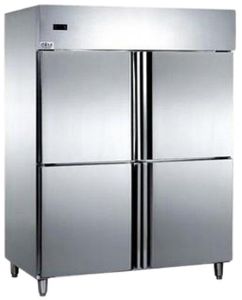 4 Door Stainless Steel Vertical Refrigerator