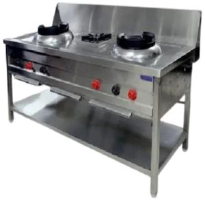 Stainless Steel 2+1 Burner Chinese Range
