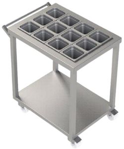 Stainless Steel Masala Trolley