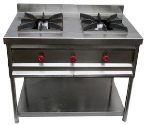 Two Burner Stainless Steel Gas Range