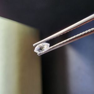 Unique 0.105 CT Briolette Marquise Lab Grown Diamond