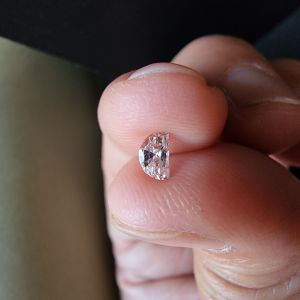 Premium 0.16 CT White Half Moon Shape CVD Diamond