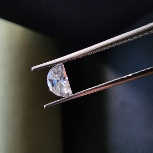 Premium 0.16 CT White Half Moon Shape CVD Diamond
