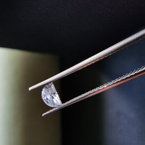 Premium 0.16 CT White Half Moon Shape CVD Diamond