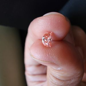 Elegant 1.02CT Premium Pink Half Moon Shape CVD Diamond