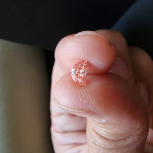Elegant 1.02CT Premium Pink Half Moon Shape CVD Diamond
