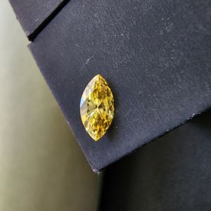 yellow marquise shape lab grown brilliant diamond