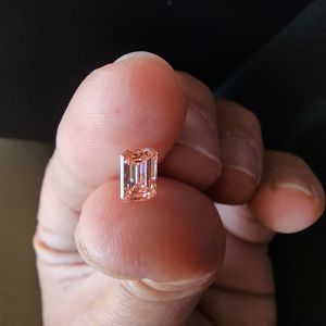 Elegant 0.60CT Light Pink Lab Grown Emerald Diamond