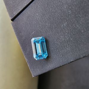 Elegant 0.80 Carat Blue Lab Grown Emerald Diamond