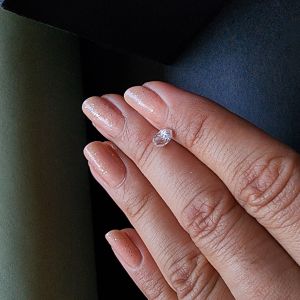 Unique 0.94 Carat Pear Briolette White Lab Grown Diamond