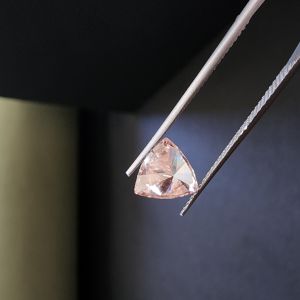 Classic 1.0CT Premium Pink Trillion Cut CVD Diamond
