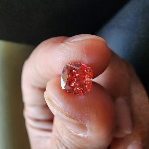 1 ct cushion cut cvd pink diamond