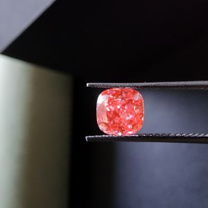 1 ct cushion cut cvd pink diamond