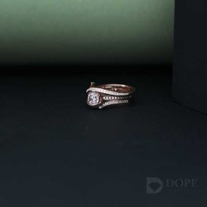 Elegant Twisted Wedding  Diamond Ring