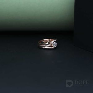 Elegant Twisted Wedding  Diamond Ring