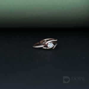 Elegant Twisted Wedding  Diamond Ring