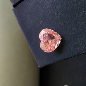 Elegant 1.01 CT Heart Shape CVD Pink Diamond