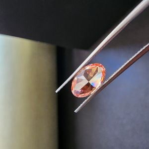 High Quality 1.34CT Oval Cut Pink CVD Diamond