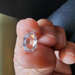 Elegant 1.445 Ctfancy Oval Rose Cut CVD Diamond