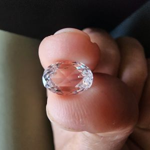 Elegant 1.445 Ctfancy Oval Rose Cut CVD Diamond