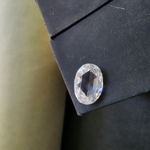 Elegant 1.445 Ctfancy Oval Rose Cut CVD Diamond