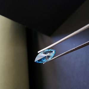 Blue Marquise 1.51 CT Lab Grown Diamond