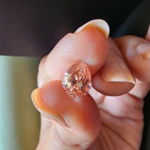Elegant 1.72 CT Solitaire Pear Fancy Pink CVD Diamond