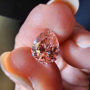 Elegant 1.72 CT Solitaire Pear Fancy Pink CVD Diamond
