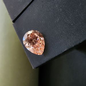 Elegant 1.72 CT Solitaire Pear Fancy Pink CVD Diamond