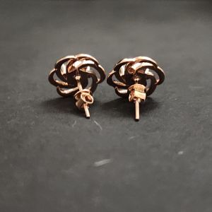 charm round cut diamond exclusive stud earrings