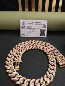 Elegant18mm Fully Iced Out Diamond Hip Hop Cuban Chain