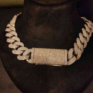 Full Iced Out Miami 26MM Sterling Silver Hip Hop Cuban Chain