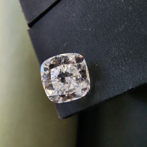 Elegant 3.02 CT Big Size Solitaire Cushion Shape CVD Diamond