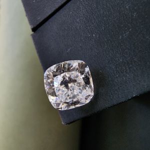 Elegant 3.02 CT Big Size Solitaire Cushion Shape CVD Diamond