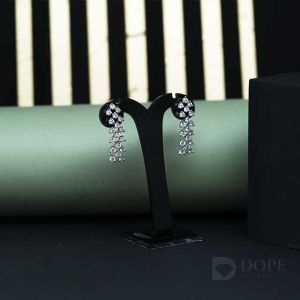 Luxury Women\'s Diamond Necklace Earring Set