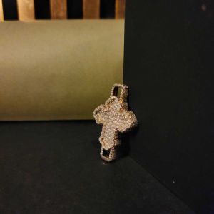 Trendy Men\'s Cross Diamond Pendant