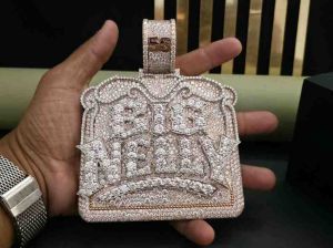 Custom Big Nelly Hip Hop Diamond Pendant
