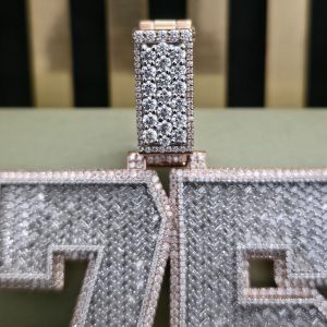 Customised 75 Number Diamond Hip Hop Pendant