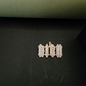 Customized Silver Plated Diamond Hip Hop Pendant