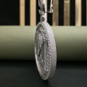 Elegant DM Letter Diamond Hip Hop Pendant