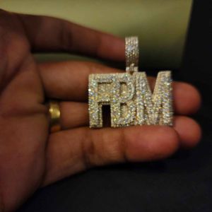 Custom Fbm Hip Hop Diamond Pendant