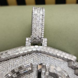Custom Hip Hop Baguette Cut GB Diamond Pendant