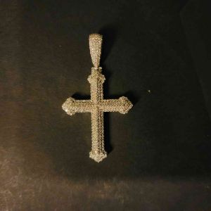 Customized Cross Diamond Pendant
