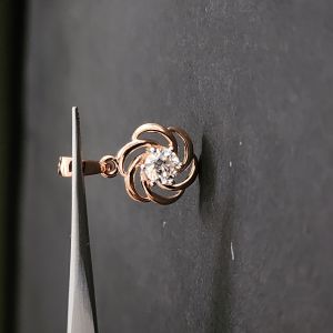 Unique Designer Flower Diamond Earring Set